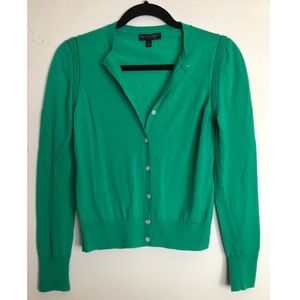 100% Merino Wool Teal Banana Republic Cardigan